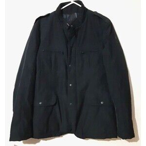 BOMBOOGIE Mens Military Jacket Size XL Black